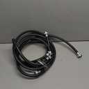 Eastman Washing Machine Drain Hose, 3/4 Inch FHT Connection, 4 Foot Black Rubber, 60321N