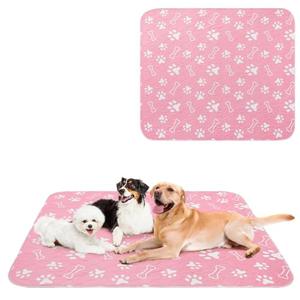BEAUTYZOO 2 Pack Washable Pee Pads for Dogs, Reusable Puppy Pads for Potty Training, Waterproof Super Absorbent Whelping Pads Mats Non Slip Against Urine for Small Medium Dogs Cats, 48" x 48"