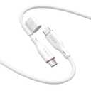 SODI 100W USB C Cable 6ft, Silicone Type C Fast Charging Cable, Type C Charger Cord for iPhone 16 pro max, 15, MacBook Pro 2020,Galaxy S25/S24/S23/S22 (480Mbp, Pack of 1, White)