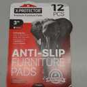 X-PROTECTOR Non Slip Furniture Pads – 12 Premium Furniture Grippers 3"! Best SelfAdhesive Rubber Feet Furniture Feet – Ideal Non Skid Furniture Pad Floor Protectors – Keep Furniture in Place!