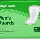 Amazon Basics Men's Incontinence Guards, Maximum Absorbency, 52 Count, (1 Pack of 52)