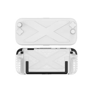 CDCHGAM Switch 2 TitanShield Duo 2025 - ABS Screen Armor & Detachable TPU Shell, 2X Joycon Thumbcaps, 2 9H Glass | Anti-Fingerprint, Kid-Safe, Dock-Free (Arctic White)