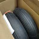 2-Pack 4.80-8 Wheelbarrow Tire with Rim 3"-6''Centered Hub, 3/4" or 5/8''or 1/2'' Bearings, 16 Tire Assembly for Hand Truck,Garden Cart (4.80/4.00-8 Tube Type,3" Center Hub,RibbedTread)