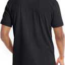 NIASHOT Men's Polo Shirts Tactical Short Sleeve Golf T-Shirt Athletic Collared Summer Shirts (M)