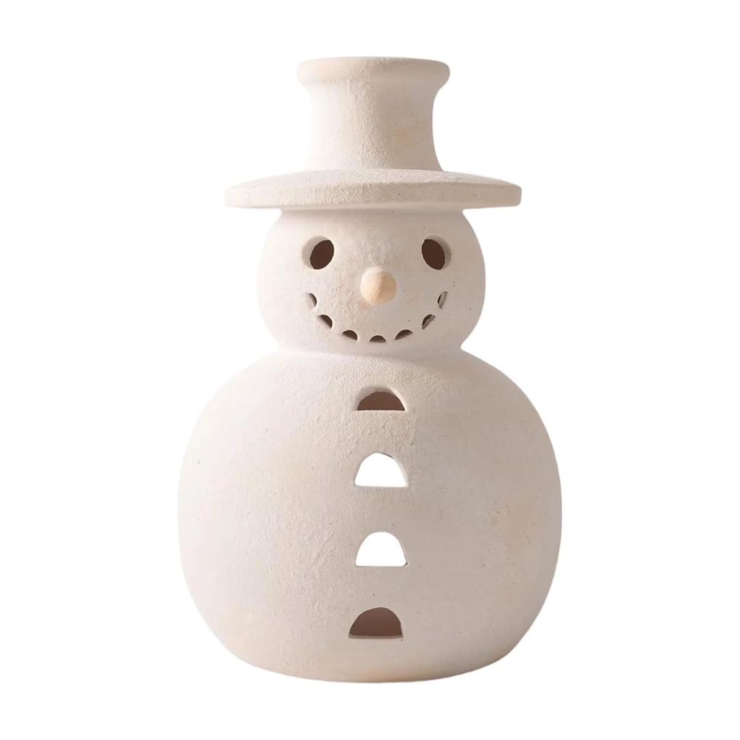 Decor Resin Snowman Christmas Decoration - Hand-Painted & Assorted Sizes, Ideal For Porch/Table/Kitchen Holiday Decor