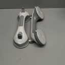 LEVERLOC Grab Bars for Bathtubs and Showers 2 Pack Suction Grab Bar, Heavy Duty 12 Inch Shower Handle Removable Bath Handrails for Seniors and Elderly, Bathroom Safety Grip No Drilling Waterproof Grey (Gray)