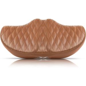 X WING New-Age Noseless Bike Seat Cushion for Men & Women - Extra Padding & Wide - Suitable for City, Electric, Stationary Bikes - Compatible with Peloton Bikes  Wide Winged Bike Seat with Cushion (Brown Bubble)