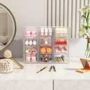 Acrylic Makeup Organizer with 13 Drawers, Bathroom Counter Organizer, Acrylic Organizers, Desk Organizer, Office Supplies, Storage Drawers for Cosmetic, Pencil, Coffee, etc. 3 Pack
