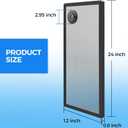 REPTI ZOO Terrarium Screen Cover with Cable Control for Reptile & Aquarium Tank, 24x12 inch Durable Steel Frame & Mesh Top for Reptile & Turtle & Fish Tank