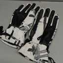 Ski Gloves - Waterproof Winter Snowboarding Gloves for Men & Women, Touchscreen Compatible, Warm Below -30F (Large, White)