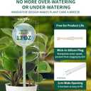 Soilagua 13 oz Up to 2 Weeks Extra Large Plant Self Watering Globes, Light Iridescent Glass Water Bulb Indoor, Plant Waterer Self-Watering Stakes, Perfect Gardening Gifts, 4 Pack