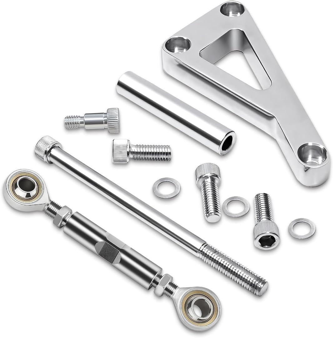 SBC Alternator Bracket, Long Water Pump Lwp Aluminum Alternator Bracket Kit Polished for Chevy SBC 350 Small Block Engine