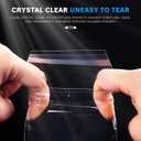 Resealable Top Loader Sleeves - Ultra Clear Team Bags for 35PT-75PT Toploaders Card Holder, Prevent Scratches & Dust, Ultimate for Sports, Game, Trading Cards Storage and Shipping(500 Count)