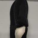 LeIsfIt Men's Slippers Wide Memory Foam House Shoes Moccasin Slip-On Cozy Loafer Slippers for Indoor & Outdoor (Black) Size 13