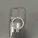 TORRAS 360 Spin Magnetic Stand for iPhone 16 Pro Case, 6.3", Compatible with MagSafe, Mil-Grade Protective Hard PC Soft Edge Case for iPhone 16 Pro, Built-in Kickstand & Ring Holder, Clear 2024