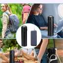 Electric Insulin Cooler Travel Case, USB Charger & Biogel Ice Box - Unlimited Hours, 35-68°F Custom & Display Temperature Medical Cooler, TSA Approved Diabetic Medication Refrigerator (Black)