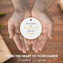 OASSIE Christmas Thank You Gifts for Women - Ceramic Christmas Ornaments 2025 for Tree Decorations - Appreciation Retirement Gifts for Women Boss Coworker Teacher Nurse Friend (White - Difference Gold)