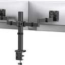 ErGear Dual Monitor Stand, Heavy-Duty Monitor Mounts for 2 Monitors Up to 32", Fully Adjustable with Tiered Arms for Extra Height, Sturdy Design to Minimize Sagging, Supports 22 lbs per Arm