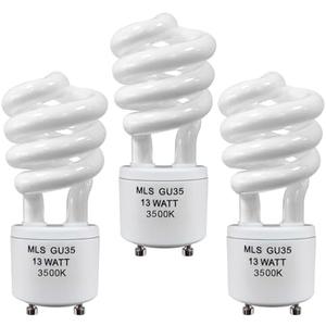 amgolibi MLS13W GU35 GU24 Light Bulbs Compatible with Panasonic VQL5 Exhaust Fans, 3500K Natural White, 2 Pack