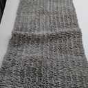 Arotive Luxury Chenille Bathroom Rug Mat, Extra Soft Thick Absorbent Shaggy Bath Rugs, Non-Slip Machine Wash Dry, Plush Bath Mats for Bathroom, Shower and Tub, 47x17, Grey