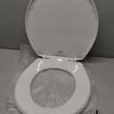 Bemis 730SL Slow Close Toilet Seat, Hinges Never Loosen, Durable Plastic, Made in USA, Round, White