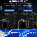 Orion Motor Tech Oil Extractor Pump and Dispenser Tool Kit, 6L Pneumatic Transmission Fluid Bleeder Set, 1.6 gal 2 Way Vacuum Fluid Evacuator and Filler Oil Change Kit 15 ATF Refill Adapters 3 Hoses
