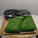 High Walls Dog Pee Pad Holder with Artificial Grass Foldable Indoor Dog Potty Tray 15.7 x 23.6 x 35.4 Inch Dogs Litter Box with Waterproof Liner for Puppies Small and Medium Dogs