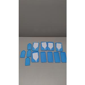 Diamond Painted Tray, 10.5x6cm Diamond Art Trays Bead Rhinestone Sorting Tray Organizer Large Plate Craft Tool with Spout, Blue