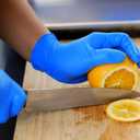 PEIPU Nitrile Disposable GlovesPowder Free, Cleaning Service Gloves, Latex Free (Blue, M)