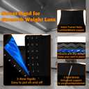 LMCOB Sauna Waist Trainer for Women Waist Trimmer Corset for Stomach Wrap Workout Belly Belt Band Zipper Sauna Suits (Black, XXXL)