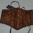 Scarlet Darkness Corset Belt for Women Fishbone Wide Waist Corset Pirate Belt, Size US 6