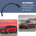 XQSMWF Front Left Driver Wheel Fender Trim Molding Fit for Honda CR-V 2017-2022, Replace 74165-TLA-A02 HO1290108 74165TLAA02 Fender Flare Trim