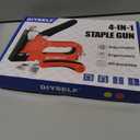 DIYSELF Staple Gun for Wood, 4-in-1 Upholstery Staple Gun Heavy Duty, Fabric Stapler, grapadora para Madera, Adjustable Manual Upholstery Stapler for Wall, Crafts, Furniture with 4000 Staples/Remover