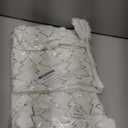 Christmas Throw Pillow Covers 12 x 20 Inch Set of 2, White Christmas Tree with Gold Sequins, Winter Holiday Faux Fur Pillowcases Decor for Home Couch Sofa