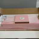 Versatile 7 Tier Wall Shelf Unit,Pink Lack Wall Shelf,Display Floating Shelf with LED Remote Control Light