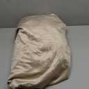 100% Full Blackout Champagne Beige Velvet Curtains 108 inch Long for Living Room, 1 Panel Liner Rod Pocket Back Tab Thermal Window Curtains Room Darkening Heavy Decorative Curtains Drapes for Bedroom