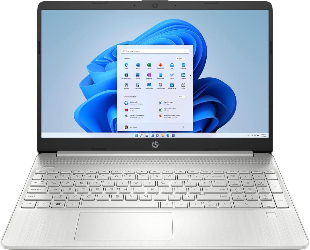 HP Pavilion 15.6" FHD Anti-Glare Laptop, 16GB RAM, 512GB SSD Storage, Intel Core i3-1215U Processor up to 4.4GHz, Type-C, HDMI, Windows 11 Home, Silver (16G RAM | 512G SSD)