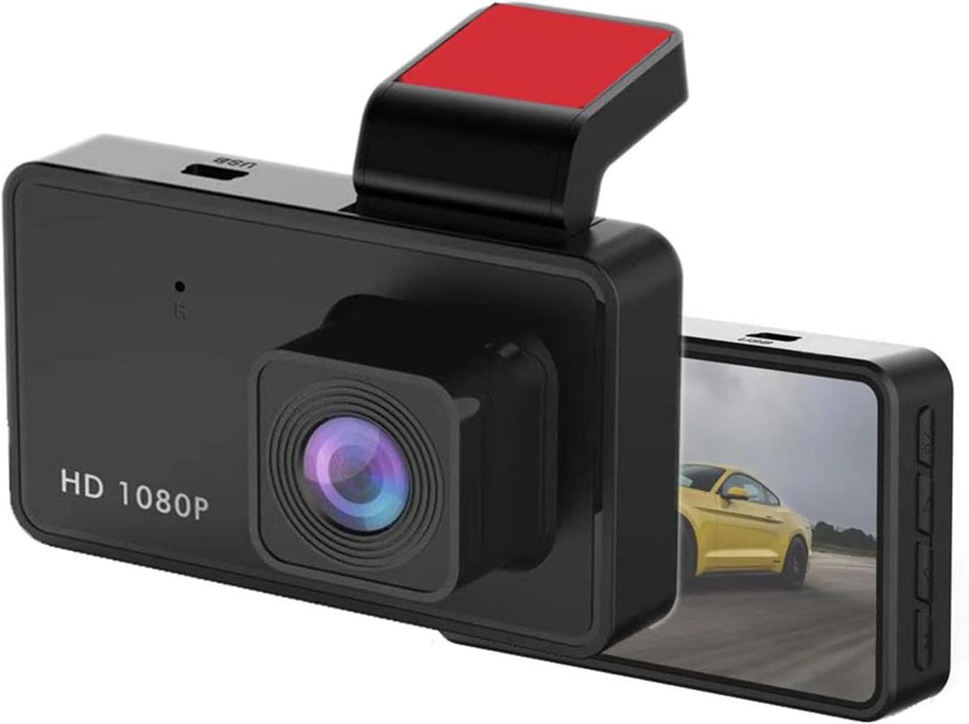 3-inch 1080p High-Definition Dash cam for Cars with Super Night Vision, 170 Large Wide-Angle, 24 Hour Recording, G-Sensor Parking Monitoring Loop Video Motion Detection