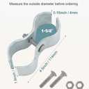 10 Sets Chain Link Fence Panel Clamps, 1-5/8 inch Galvanized Dog Kennel Clamps for OD Round Pipe, Chain Link Fence Hardware