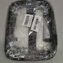 Black Transparent Cosmetic Bag Waterproof Handbag Portable Travel Work Make Up Kit Double Zipper Storage Bag, 2 PCS