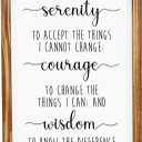 Main Event USA Serenity Prayer Sign 11x16 Inch - Farmhouse Christian Wall Art, Rustic Rectangular Art Print, God Grant Me The Serenity, Unisex Bedroom Wall Decor