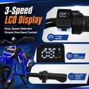 Electric Motorcycle for Kids, 300W Electric Motorcycle, 3-Speed Modes Motorcycle for Kids Ages 3-7, Electric Motocross Off-Road Motorcycle Mini Dirt Motorcycle Blue