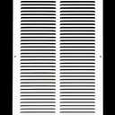 HVAC Premium 12"w X 18"h Steel Return Air Grilles - Sidewall and Ceiling - HVAC Duct Cover - White [Outer Dimensions: 13.75"w X 19.75"h]