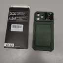 for iPhone 17 Pro Max Wallet Case, Credit Card Holder (4-5 Cards), Slide Lens Cover, Military Drop Protection, Rugged Heavy Duty Women Men Protective Phone Case for iPhone 17Pro Max 6.9", Green