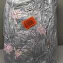 Waterproof Floral Blue Pink Hanging Egg Chair Pad for Garden Patio, 49"L x 49"W