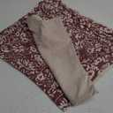 MIULEE Floral Pillow Covers 18x18 Set of 2, Neutral Linen Decorative Throw Pillow Covers for Sofa Couch Outdoor Living Room, Farmhouse Cushion Covers, Wine Red