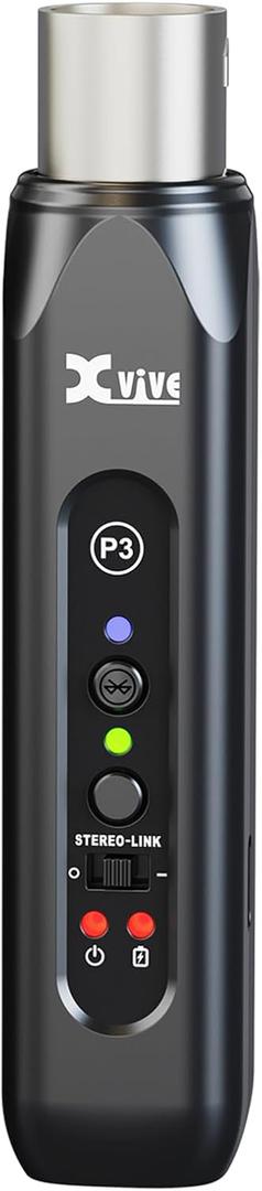 Xvive P3 XLR Bluetooth Receiver, High-Fidelity Wireless Bluetooth Adapter for Speakers, PA Systems, Mixers, DJ Equipment