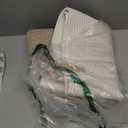 Goodpick Woven Storage Basket, Cotton Rope Basket for Dog Toys, Books, Stylish Gift Basket with Handles, 13 x 10 x 9 Inches Square Baskets for Organizing, Brown and White