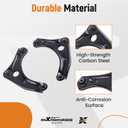 maXpeedingrods 4Pcs Front Lower Control Arm Kit for Nissan Versa 2012-2019 | for Nissan Versa Note 2014-2019, Nissan Micra 2015-2019, K621577 K621576 Lower Control Arm with Ball Joints, Sway Bar Links