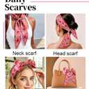Purse Scarf for Handbags Long Skinny Scarf Bandana Silk Feeling Head Scarf Hair Neck Scarves for Women Bag